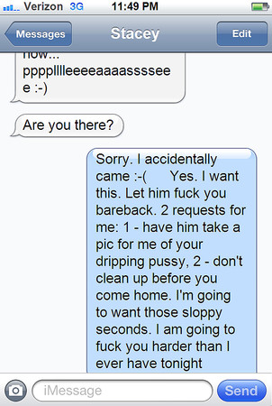 Messages cuckold text Hotwife Texts