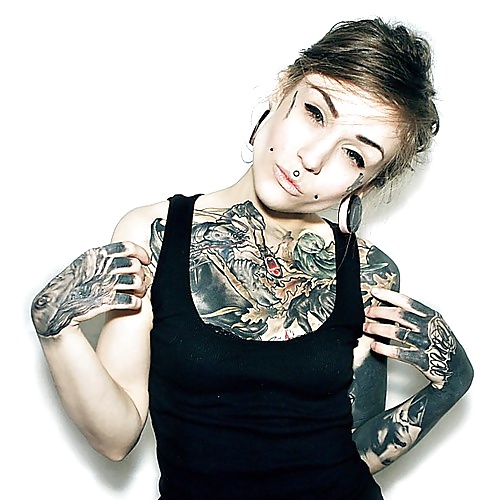 Beautiful Girls with tattoos adult photos