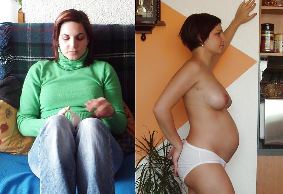 Pregnant Amateurs - Dressed & Undressed 2 adult photos