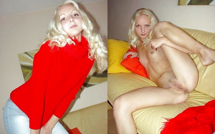 Your girlfriend before-after, dressed-undressed adult photos