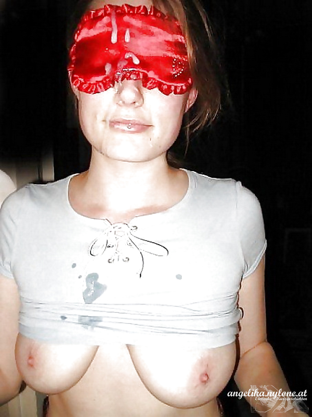 Cum on clothes, panties, face, etc. etc. adult photos