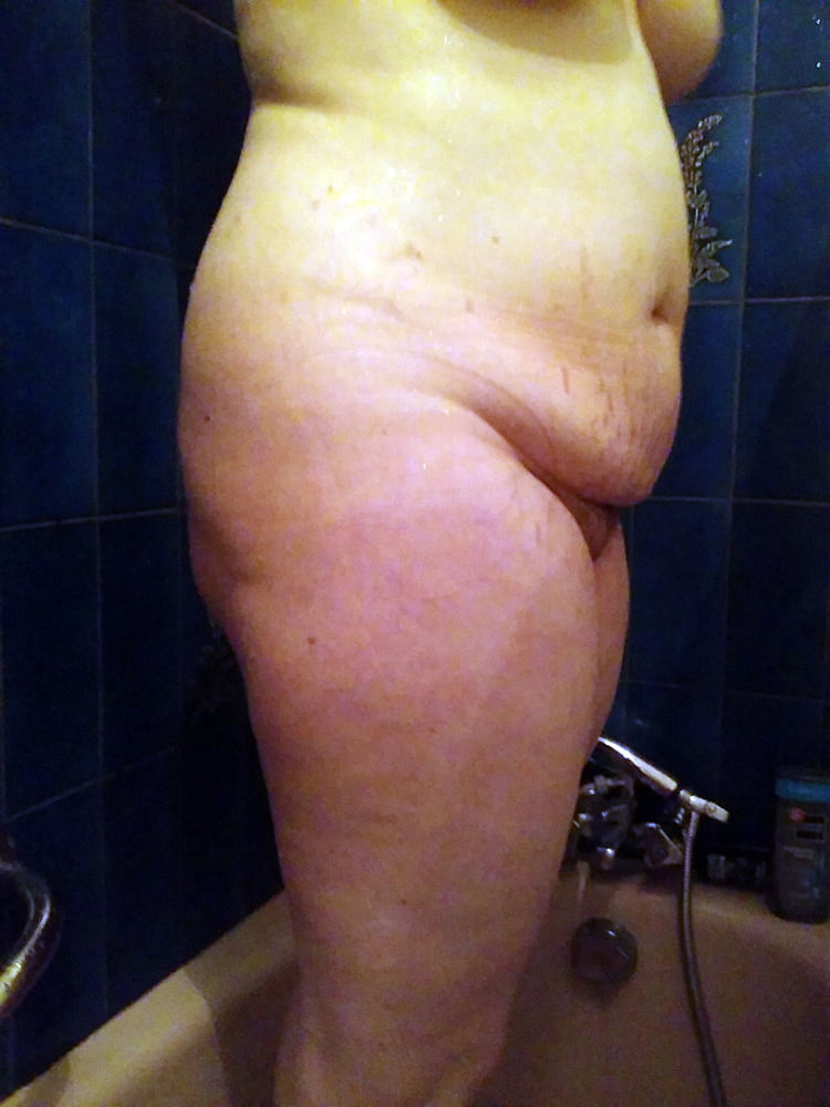 My young chubby milf in shower