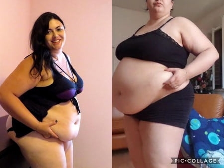 weight gain before and after           