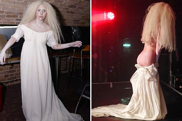Lady Gaga strips NAKED on stage at London GAY nightclub adult photos