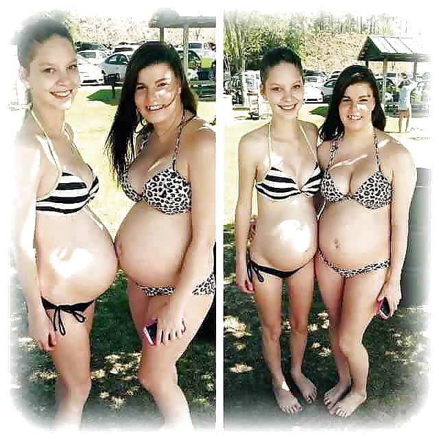 Schwanger Mosen Bikini Lutschen