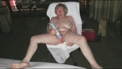 Grandma gets off in the window GIFs #14