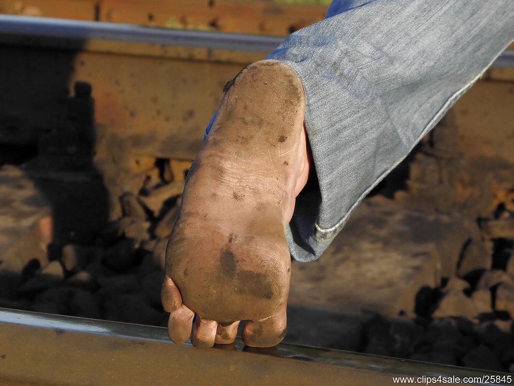 Railway dirty feet adult photos
