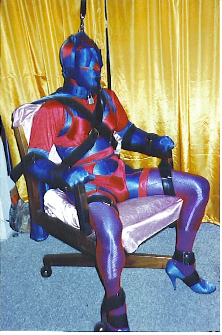 Satin Chair Bondage adult photos