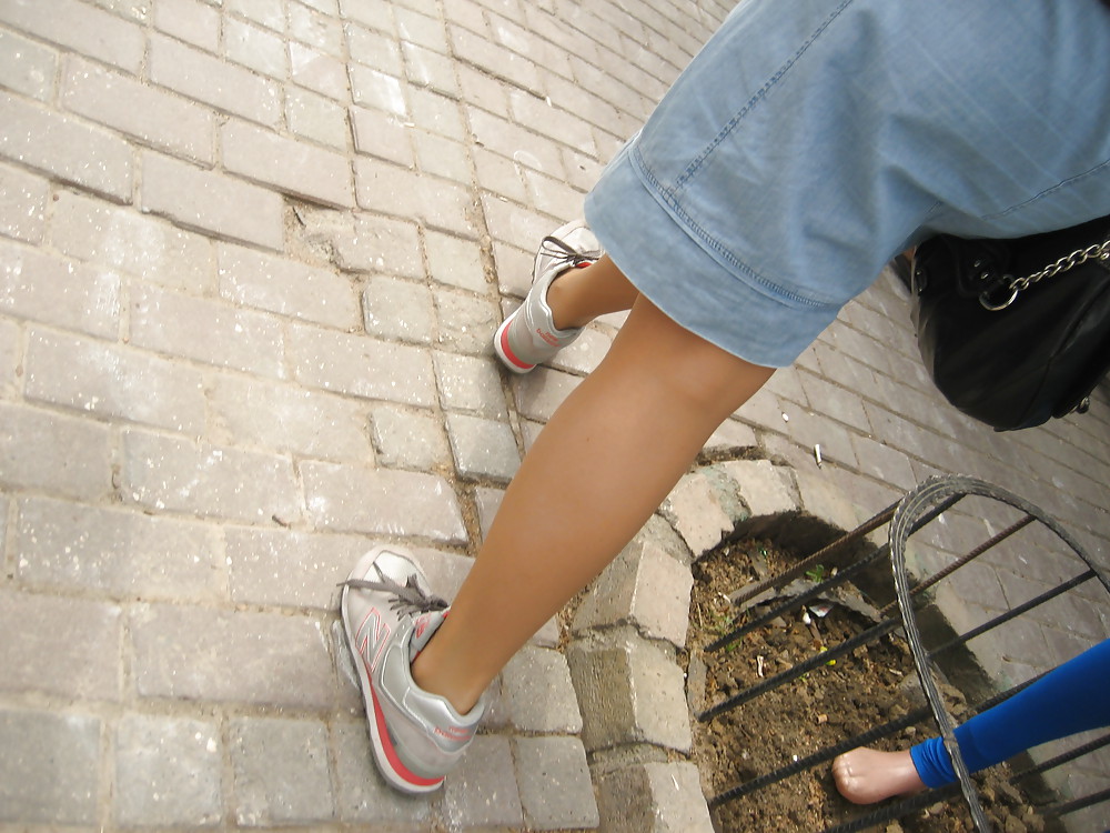 Turkish Candid Pantyhose and Sneakers adult photos