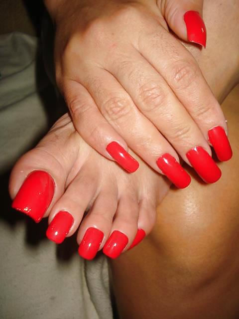 Sexy Long Nails And Toes adult photos
